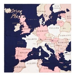 Kate Spade - Going Places Silk Scarf